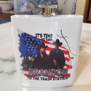 Yellowstone It's Time To Take Brandon To The Train Station 7oz Flask